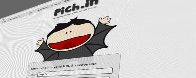 Un service gratuit et nissart de réduction d'URL, Pich.in !