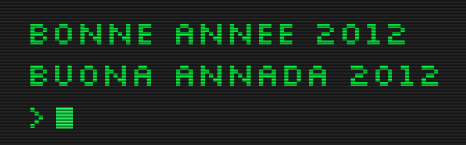 Bonne année 2012 !